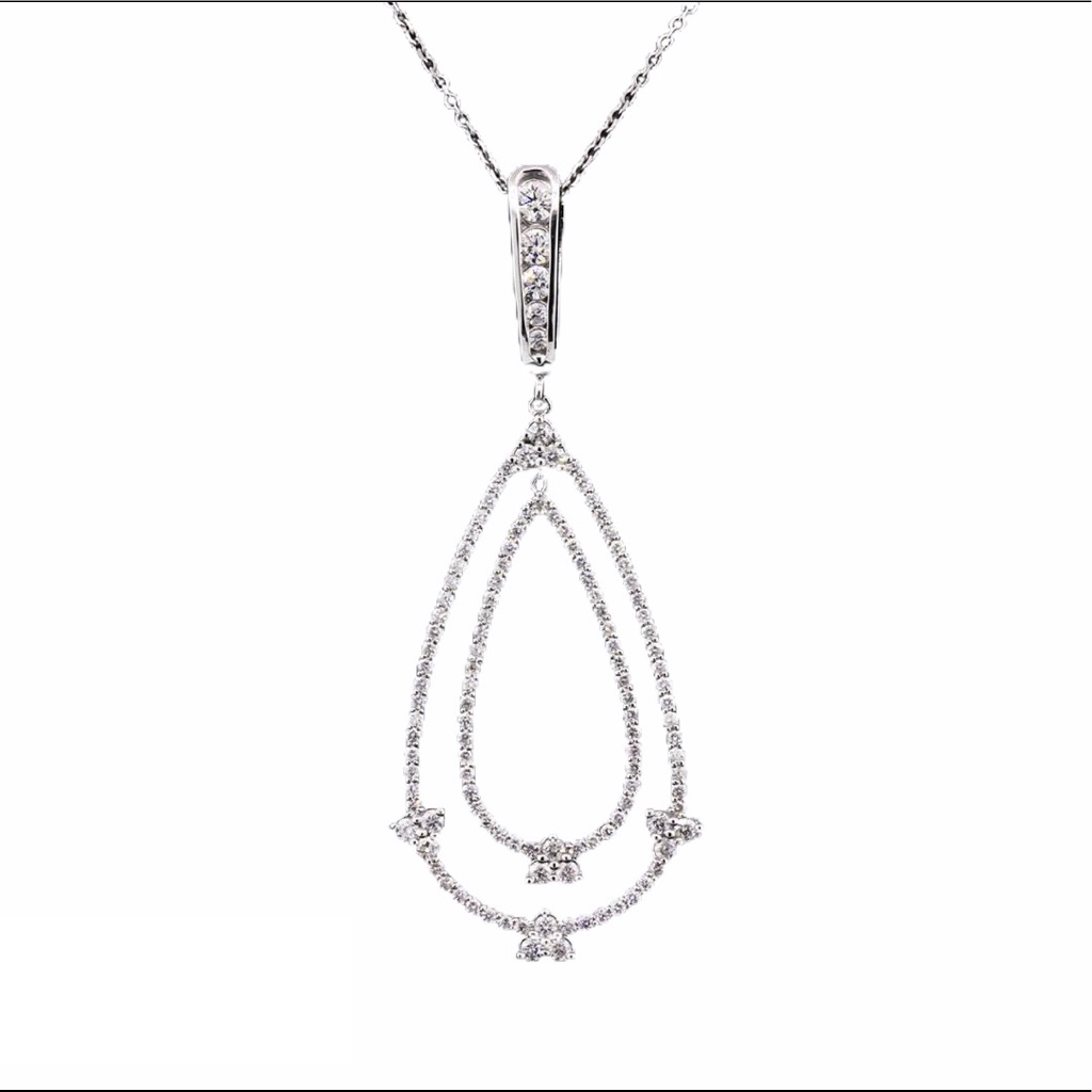 14kt 144 Ct Diamond Necklace